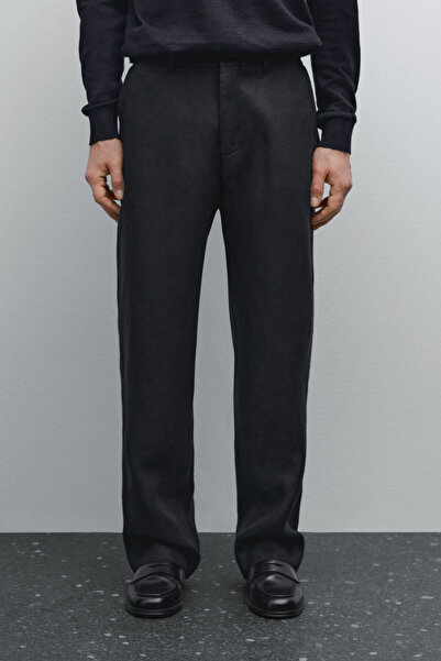 Massimo Dutti Hafif %100 keten pantolon