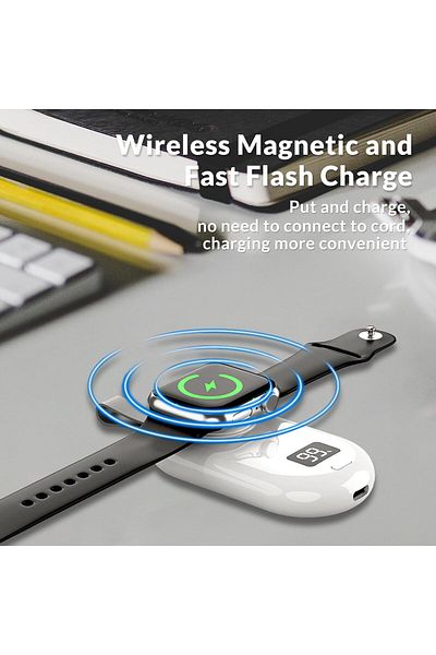 fulina Portable Charger for Apple Watch,2500mAh Wireless Fast Charging,Charger for Apple Watch Series