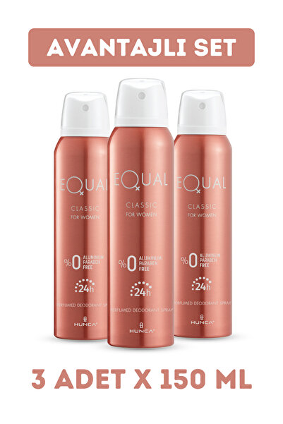 Equal Deo Women 150 Ml X 3 Adet