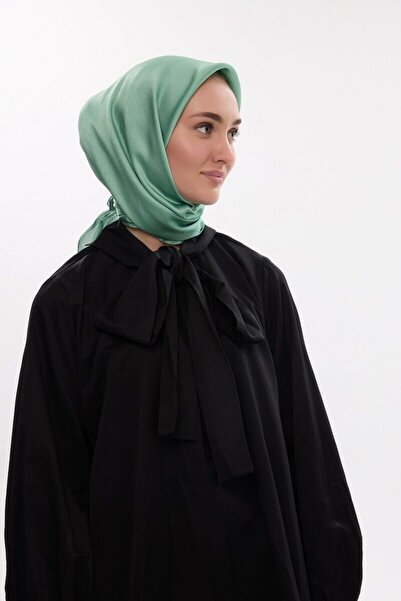 cs camellia scarf Eșarfă Idol Saten Janjan - Verde lac