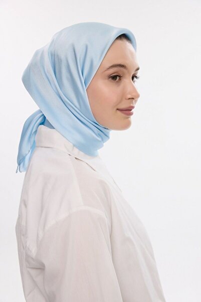 cs camellia scarf Eșarfă Idol Saten Janjan - Albastru deschis