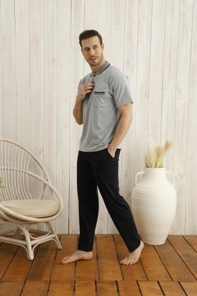 KLY Ανδρική Πιτζάμα Κοστούμι Polo Neck 9052