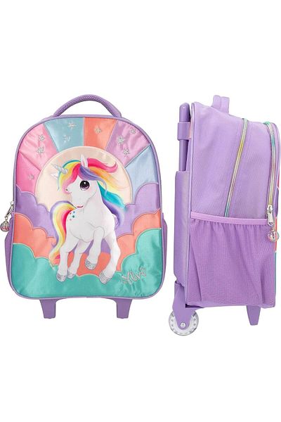 Top Model Top Model Ylvi school bag with troller LED
