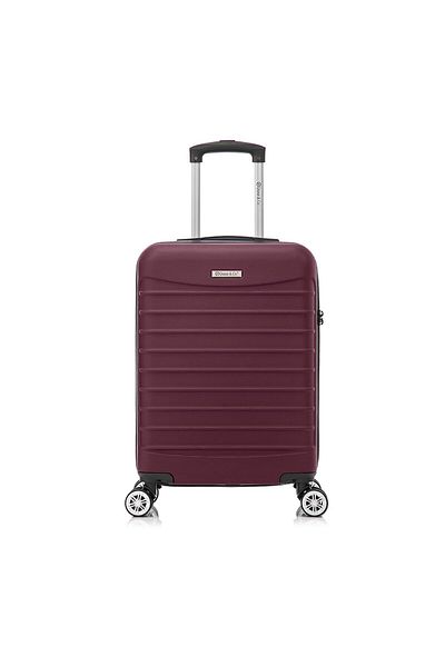 Quasar & Co. Troler Cabina Line,55x36x20cm,troller Bagaj De Mana,valiza Cabina 4 Roti,cifru,abs,visiniu