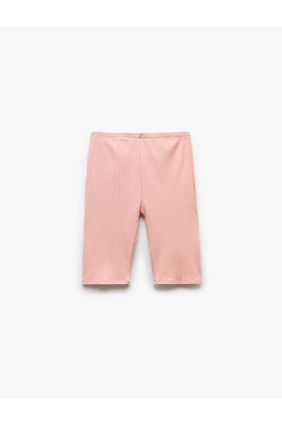 Koton Cotton Elastic Waist Applique Detailed Camisole Short Leggings