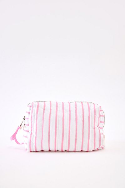 Atelier Babbi Pink Striped Large Care Bag
