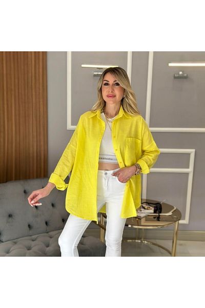 LARİSA COLLECTİON Cămașă subțire de vară STDR Bodrum - Design Body Fit
