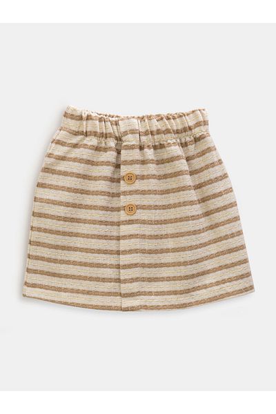 Cotton Trips Glitter Patterned Cardigan Skirt Set for Children Aged 2-8