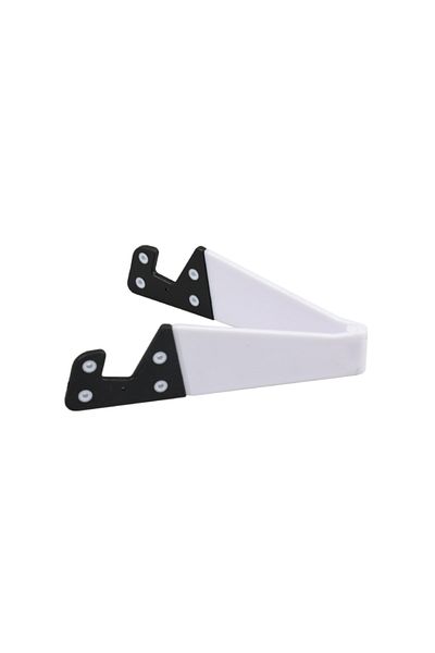 Vikefon White Portable Mini Phone Tablet Holder Desktop Lazy Stand For Iphone 16 15 14 13 Pro Max Ipad Samsu