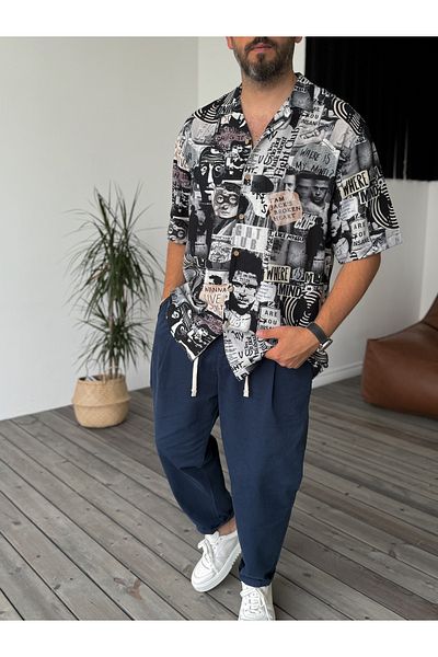 BYBASICMAN Std Fight Club Short Sleeve Shirt C-1717