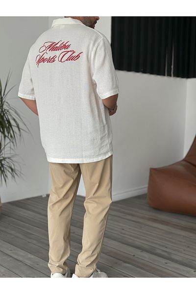 BYBASICMAN White Malibu Knitted Shirt C-1719