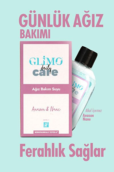 Glimo Daily Care Ağız Bakım Suyu - Anason ve Nane Aromalı - Alkolsüz - 250ml ...