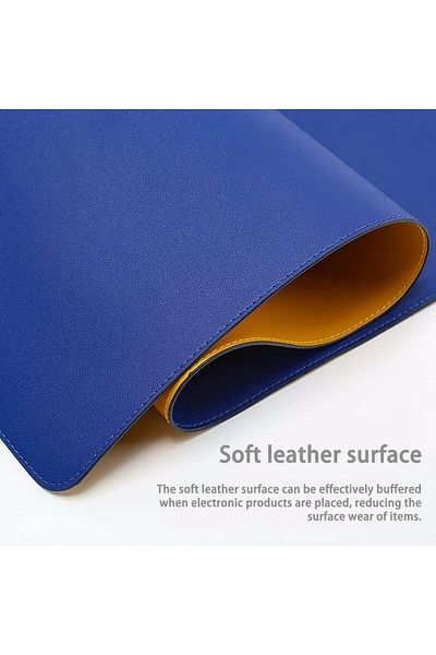 fulina Mouse Pad ,Oversized Table Pad, Non Slip Leather , enough to accommodate both mouse and keyboard