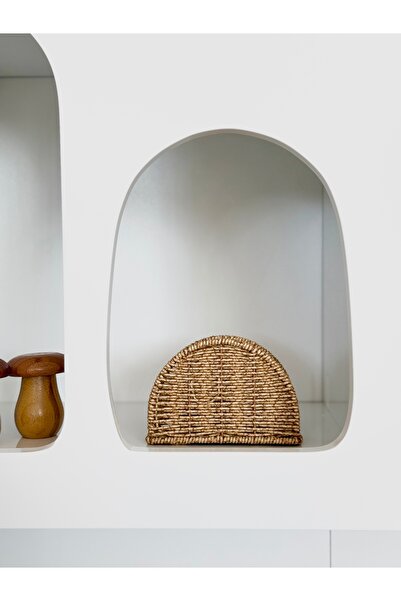 SALPHOME Hasır Rattan Oval Peçetelik