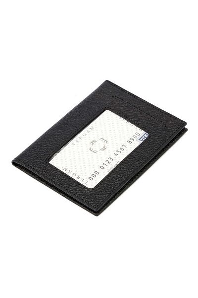 Tergan Black Genuine Leather Men's Id Case - S1Kı 00001582 -A6F