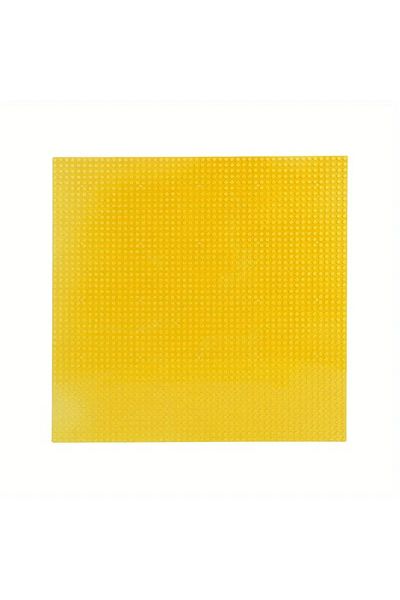 AMAZINGBLOKS Yellow Classic Baseplate 50x50 Dots Building Blocks Bricks Base Plates DIY Plastic Board Building Bl