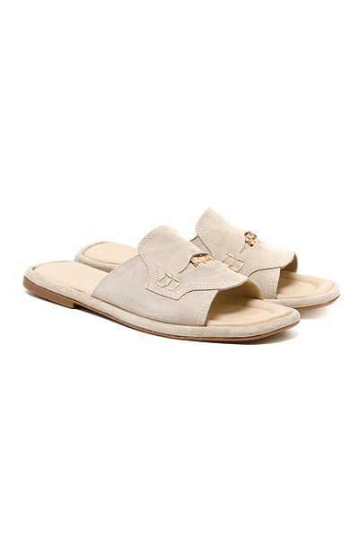 John May Papuci pentru femei / fete RC-25Y-001-R29635 John May 417-Bej deschis din piele intoarsa