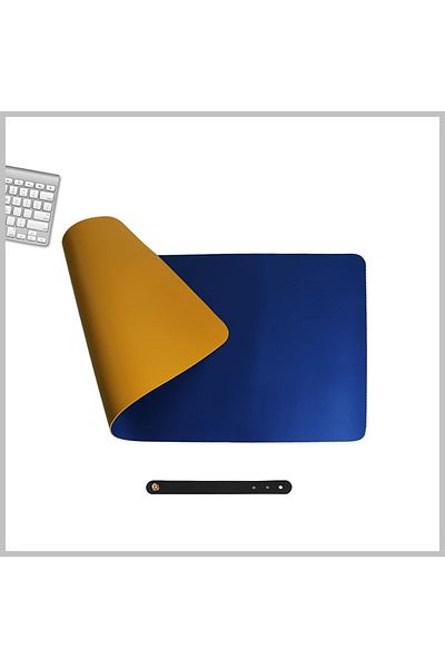 fulina Mouse Pad ,Oversized Table Pad, Non Slip Leather , enough to accommodate both mouse and keyboard