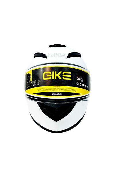 GIKE Full Face Helmet Motorcycle, strength ABS Shell ECE Approved - Yellow