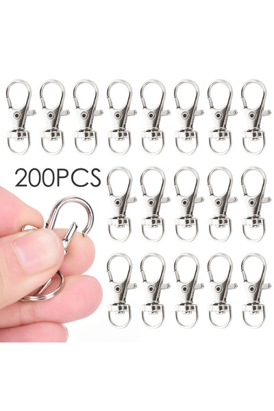 Choice1 200 قطعة، 25/50/100/200 قطعة، مشبك دوار على شكل مخلب الكركند، مشبك حل...