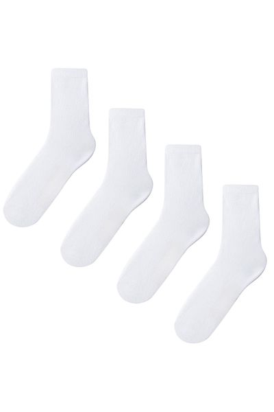 Katia&Bony Women's 2 Pack Basic Socks White