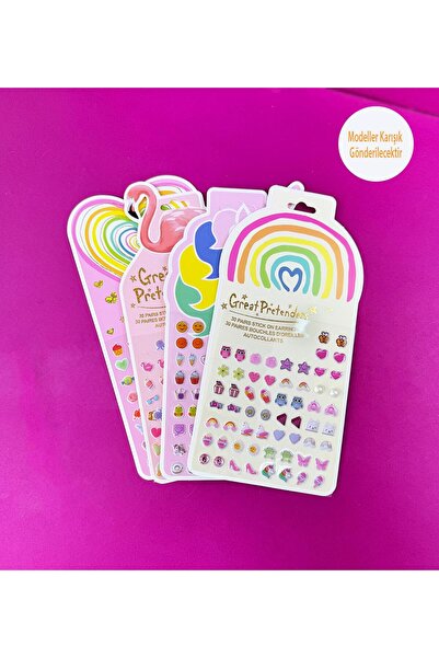 Gift Moda Renkli ve Eğlenceli Kabartmalı Sticker Seti