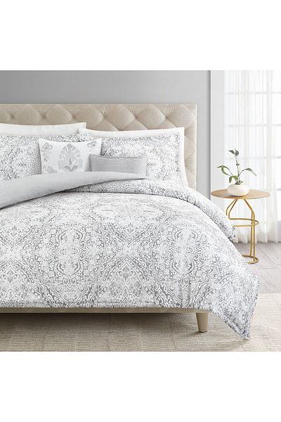 Orange Bed & Bath روما | طقم لحاف مزدوج من القطن 100% مكون من 8 قطع