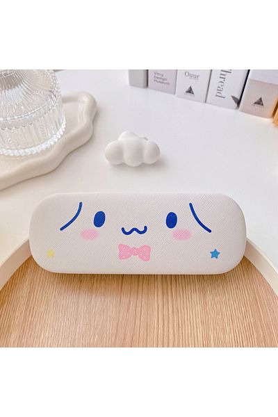 Miniso Cinnamoroll Sanrio Hello Kitty Cinnamoroll Kuromi Melody Glasses Case Kawaii Cute Creative Portable