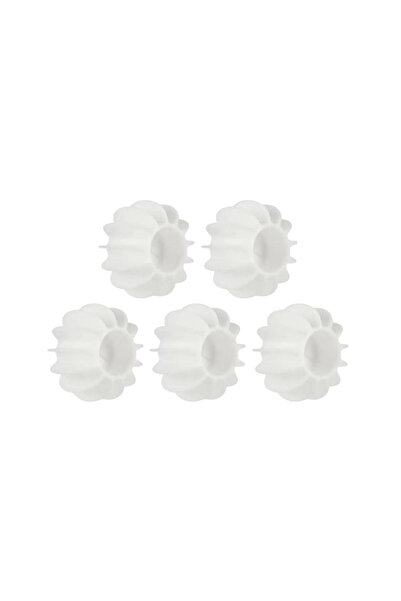 choice2 JIT-003-5PCS-كرة غسيل بيضاء قابلة لإعادة الاستخدام مصنوعة من السيليكو...