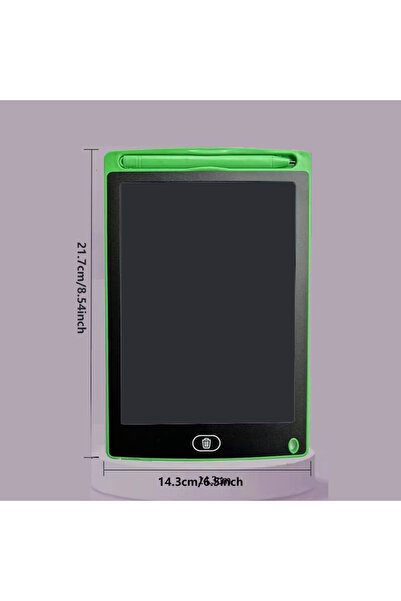 Choice16 جهاز لوحي للرسم بشاشة LCD مقاس 6.5/8.5/10/12 بوصة للأطفال، أخضر - 8....