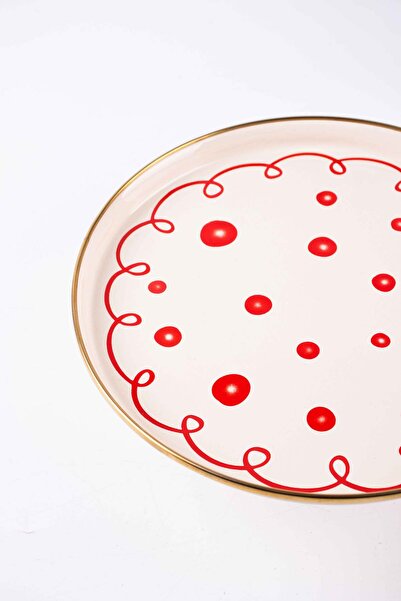 EMAYlab Merry New Year Special Enamel Cake - Cookie Presentation Stand Large Size