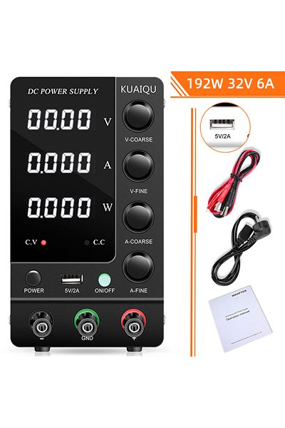 Choice 220v Eu Plug Black 32v6a C3206 Kuaiqu Dc Laboratory Power Supply 30v 60v 120v Adjustable Voltage Reg