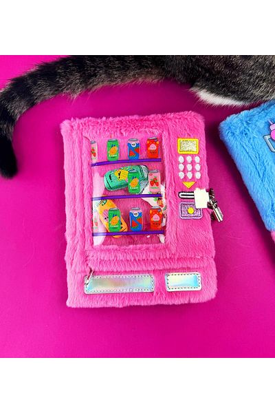 Gift Moda Caiet de blocare cu copertă de pluș cu design automat