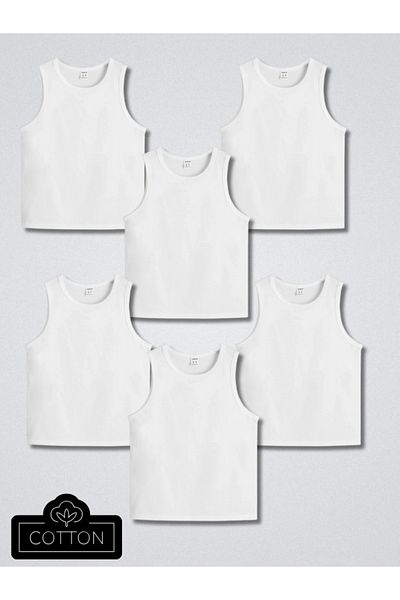 elmas kids Tricou pentru băiat, 100% bumbac, pachet de 6