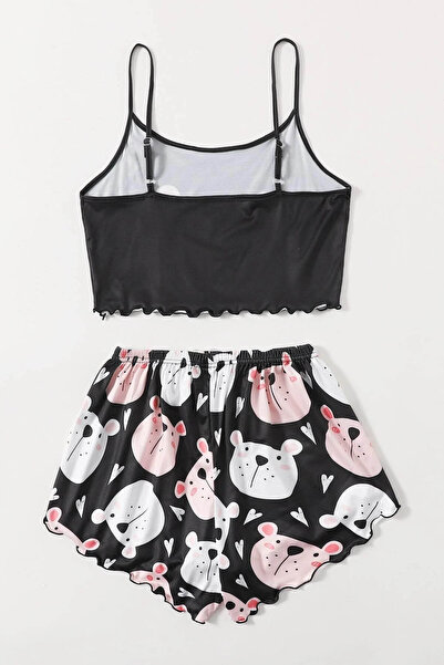 Merry See Sleeping Bear Printed Shorts