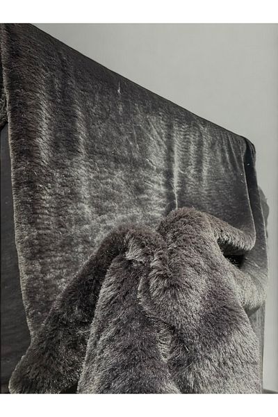 PLUSH STUDIO Zp Toscana, 700 gr Εισαγόμενος Πικρός Καφέ Λούτρινο Ύφασμα 100x150cm Υφάσματα Σπιτιού, Διακόσμηση