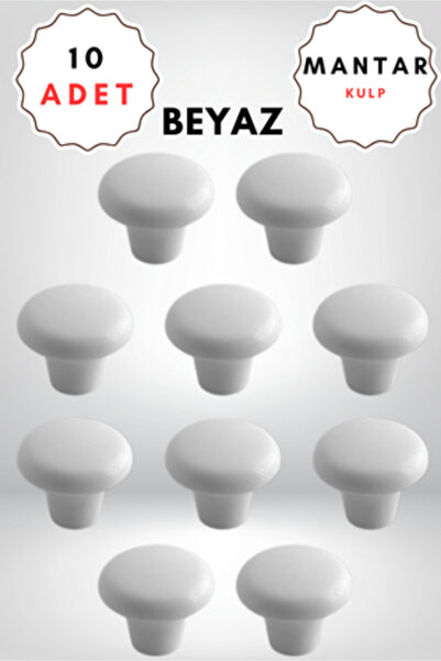 ALPAKS Buton din plastic (ALB) pentru mobilier, mâner pentru sertar de bucătărie, pachet de 10 – design elegant și durabil