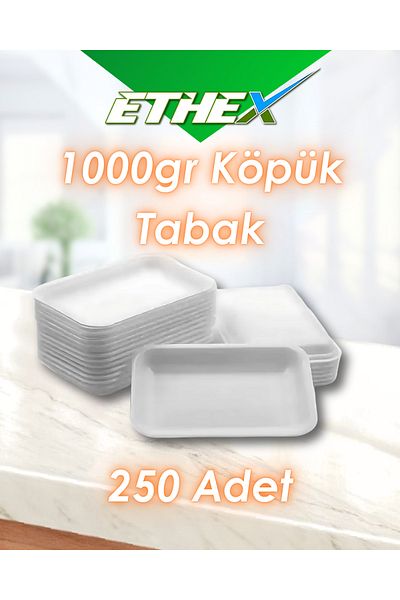 Ethex 1000Gr Foam Plate - (Mod 1 - 250 Pieces)