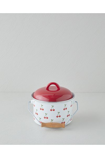 English Home Cherry Dream 16 cm Red Enamel Copper
