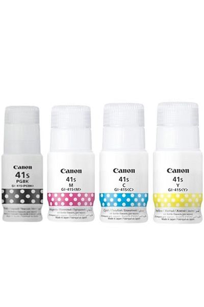 Canon GI-41s Set Ink Bottles 40ML 4 Colours (Black-Cyan-Magenta-Yellow) Multicolour