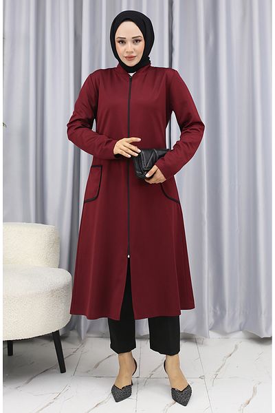 sefamerve Τσέπη με φερμουάρ 1642-03 Claret Red