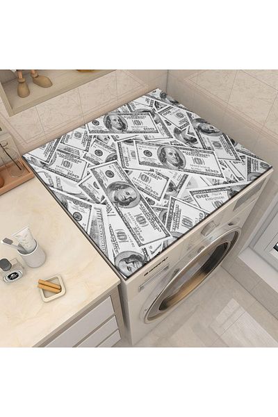 Else Dekor Drying Refrigerator - Washing Machine Cover, Liquid Proof, Non-Slip, Washable