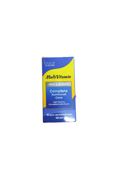 VAS أقراص الفيتامينات المتعددة للرجال والنساء 60 قرصًا