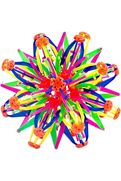 AWH كرة سحرية قابلة للتمدد، لعبة كرة تنفسية متقلصة بألوان قوس قزح، لتخفيف التوتر للأطفال والكبار