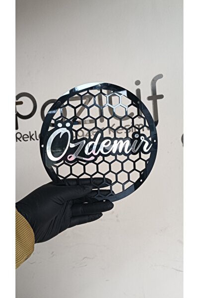 Home 20cm Midrange Kapağı Kişiye Özel Yazılı Dayanıklı Pleksi Midrange Kapağı Parlak Gümüş