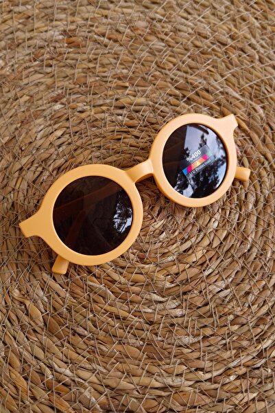 The Red Kids Beige Children's Sunglasses with Uv400 Protection Glass