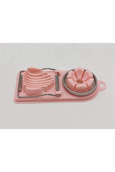 choice2 قطاعة بيض متعددة الوظائف من الفولاذ المقاوم للصدأ، لون وردي-2، قطاعة بيض، قالب تقطيع على شكل زهرة