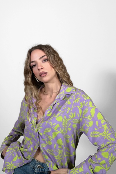 PROTO SUIT Orman Desenli Gömlek