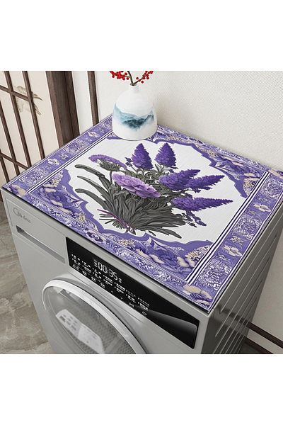 Else Dekor Drying Refrigerator - Washing Machine Cover, Liquid Proof, Non-Slip, Washable