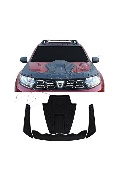 ServetDizaynOto Dacia Duster Uyumlu 2018-2024 Ön Kaput Scoop Ve Dragon Set 4 ...